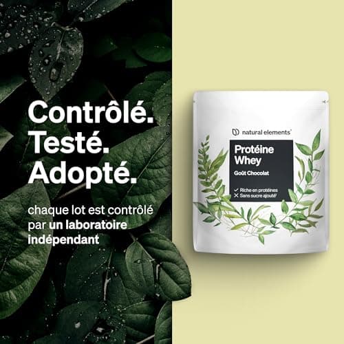 Protéine Whey en poudre – Chocolat – 1kg – 23g de protéines par portion – pour votre construction musculaire, hautement dosé – produit et contrôlé en laboratoire en Allemagne