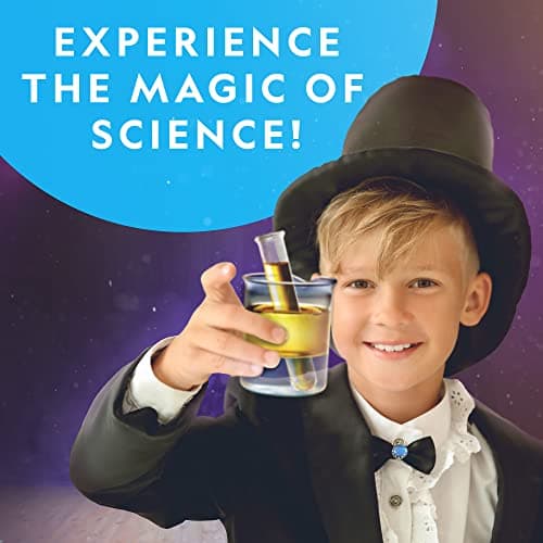 National Geographic Science Magic Kit - Kit Scientifique pour Enfants avec 50 Expériences Uniques et Tours de Magie, Ensemble de Chimie et Projet STEM, Un Excellent Cadeau pour Garçons et Filles