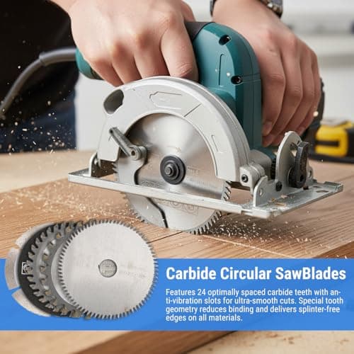 Lame de scie au carbure de 5 pièces de 85 mm, mini lame de scie circulaire au carbure de diamètre intérieur de 15 mm pour outil de coupe