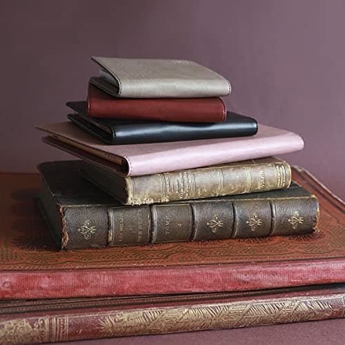 RHODIA 216002C - Livret Porte-Bloc et Porte-Documents N°16 Taupe - pour Bloc-Notes ou Carnets de Format A5 17,5 x 23,5 cm (14,8x21 cm) - Simili Cuir Italien Premium - Collection