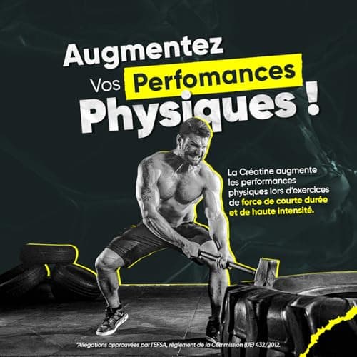 Créatine Monohydrate 3000mg - 90 Gummies Vegan (1 Mois) Sans Sucre Goût Citron - Booster Musculation, Performance Sportive - Créatine Gummies Pre Workout Booster Puissant & Prise de Masse Musculaire