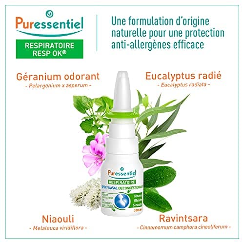Puressentiel - Spray Nasal Décongestionnant aux Huiles Essentielles Propolis et Echinacée Bio - Pour nez bouché, irrité et qui coule - Rhume - Eau de mer -15ml