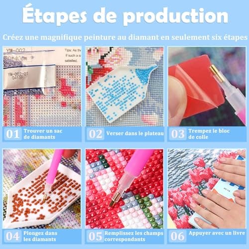 Mafenr Art Diamond Painting Chat, Chat Diamond Painting Adulte, Peinture Diamant Adulte pour Cadeaux et Décoration 30x40 cm
