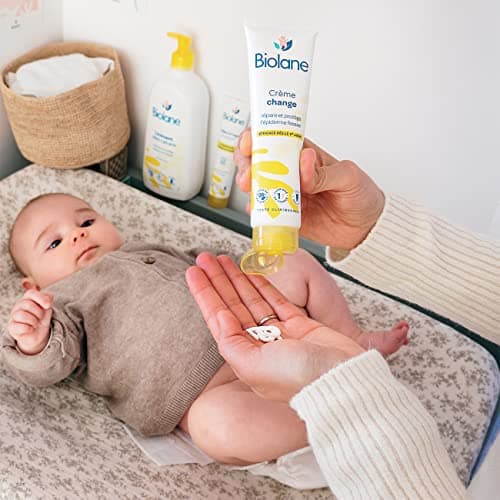 BIOLANE - Creme change bebe dermo pédiatrie - Siège Bébé - Protège et répare les irritations - Soin pour la peau - 98% Ingrèdients Naturels - Tube 100ml - Fabriqué en France