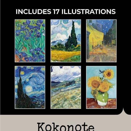 Kokonote - Agenda Annuel Semainier 2025 Scolaire, Van Gogh | Agenda Spirale, Planner 2025