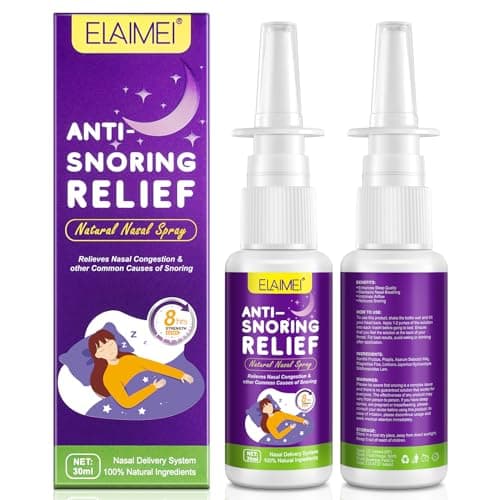 Spray Nasal Contre Le Ronflement 30Ml, Spray Naturel Contre Le Ronflement, Soulage Efficacement Le Ronflement, Améliore La Respiration, Solution 100% Naturelle Contre Le Ronflement