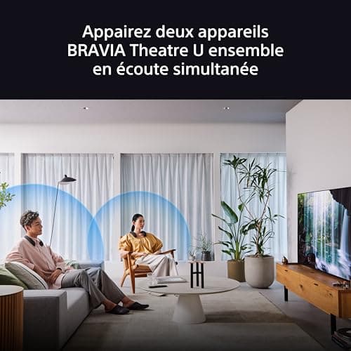 Sony BRAVIA Theatre U – Enceinte Tour de Cou sans Fil Dolby Atmos®, Bluetooth®, Connexion Multi-Points, Fonctions Gaming PS5, 360 Spatial Sound Personaliser, HT-AN7