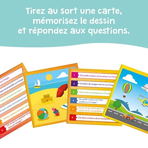 KANGUR Enfants Contre Parents 10 Secondes Kids Familial Jeux de Société pour Enfants et Adultes Quiz Jeu de Cartes 4+