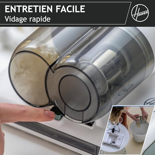 HOOVER Aspirateur Matelas HMC510UV, Léger, Détecteur de Poussière, Elimination des Acariens, Lumière UV-C, Anti-Allergène, Antibactérien, Fonction Séchage pour Prévenir des moisissures