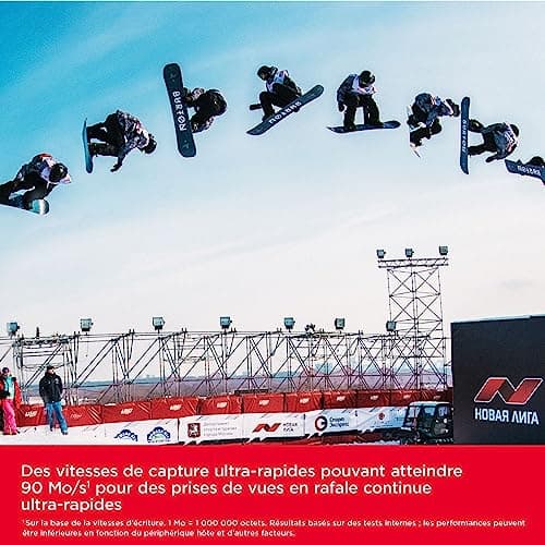 SanDisk 128 Go Extreme PRO carte SDXC + RescuePRO Deluxe, jusqu'à 200 Mo/s, UHS-I, Classe 10, U3, V30