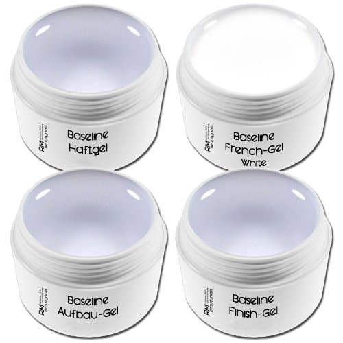 Lot de 4 gels UV de 15 ml chacun pour manucure