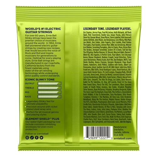 Ernie Ball Regular Slinky Cordes filées en nickel pour guitare électrique, calibre 10-46