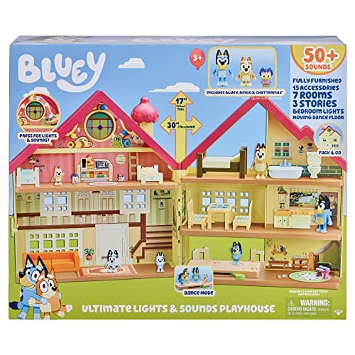 BlueY Maison de (lumières et Sons) avec Accessoires et Deux Figurines articulées