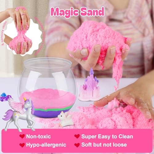 RONSTONE Kit Terrarium DIY avec Jouet Licorne pour Filles et Garçons - Excellent Cadeau d'anniversaire pour Enfants de 4 5 6 7 8 Ans - Kit de Bricolage Educatif pour Enfants - Veilleuse Licorne