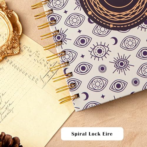 Cahier à spirale - Cahier ligné format collège 237 x 178 mm - Cahier à spirale règle collège - Journal de bureau - Cahier au format B5 pour travail et études - Papier épais de 100 g/m2 - 200 pages