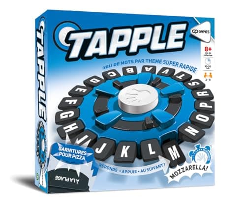 TAPPLE, Jeu de Mots électronique, Rapidité et réflexion, 2 à 8 Joueurs, pour Les Enfants dès 8 Ans, TAP01