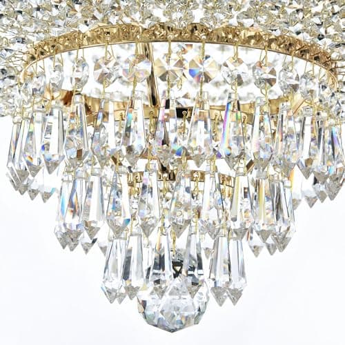 MAYTONI DECORATIVE LIGHTING Lustre Plafonnier en Cristal Brillant Chic Empire 6 Lumières, ecxl. E27, 60W, 220v