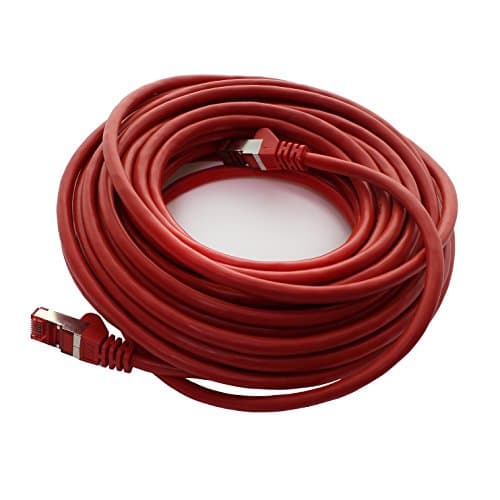 1aTTack.de 1x 1m - Câble patch câble réseau Cat 6 Cat6 RJ45 SFTP - rouge
