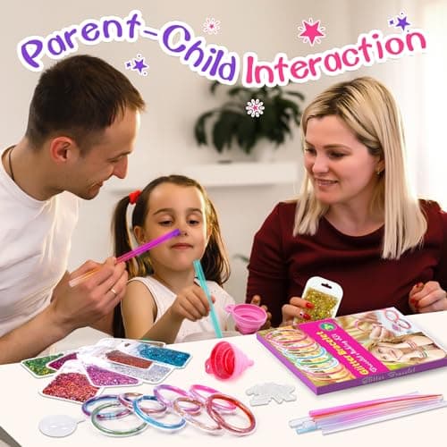 Funblitz Cadeau Fille 6 7 8 9 10 11 12 ans, Activites Manuelles pour Enfants Kits de Loisirs Créatifs Jouet Fille 6-10 Ans Kit Bracelet Fille Jeux Enfant 6 8 ans Idee Cadeau Ado Fille Creation Enfant