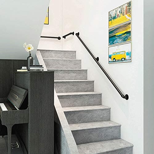 Gorssen Main Courante D'escalier, Rampe De Plomberie, Rampe D'escalier De Fer du Vent Industriel, L'intérieur du Foyer Et La Main Courante du Corridor Loft Extérieur,120cm