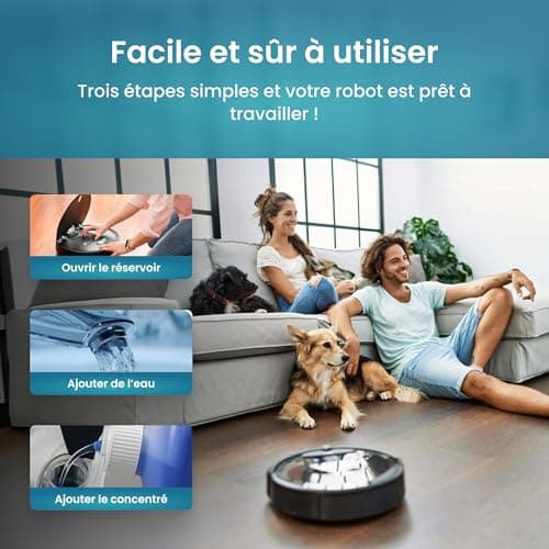 PURIVITA® Produit Robot Laveur Sol [500ML] - Détergent Robot Laveur - Produit Nettoyant Aspirateur Laveur - Concentré de Détergent Pour Tous les Robots Lavants - Produit Pour Aspirateur
