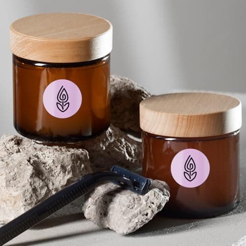 FINDAT Violet Étiquette Thermique Ronde 25 mm Rouleau Vinyle Cercle Imprimable Gommette Autocollante pour Bureau Logo Design QR Expédition 500 Pièces