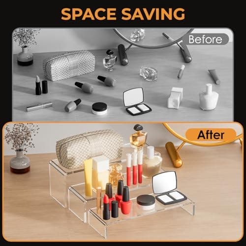 MerryNine présentoir en acrylique transparent , support multifonction en acrylique transparent pour cupcakes, cosmétiques, objets de collection (Forme du U)