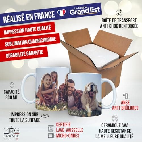France Mug - 'Chat Va Être Une Belle Journée' II - (Collection chaton) - Café Thé Idée Cadeau Original Anniversaire Amour Animal Famille Ami Collègue Événement