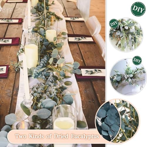 ZJTAPE Pampa Séchées - Eucalyptus Séchés Naturel, Decoration de Bouquet de Fleurs Séchées Travaux Manuels pour Table de Mariage, Vases de Salon, Mariage, Décoration d'intérieur Boho