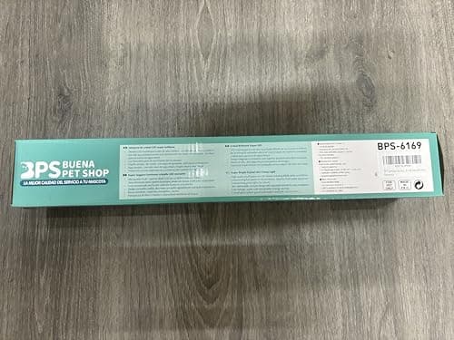 BPS Lampe d'aquarium LED Submersible pour Plantes, Lumière Blanche et Bleue 12w 400 x 40 mm