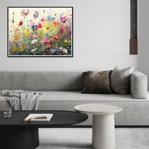 SZSMW Tableau Diamant - Diamant Painting Adulte - Broderie Diamant Paysage - Convient pour Les Murs de La Maison, La DéCoration du Salon, Le Soulagement du Stress (Version Grande Fleur)