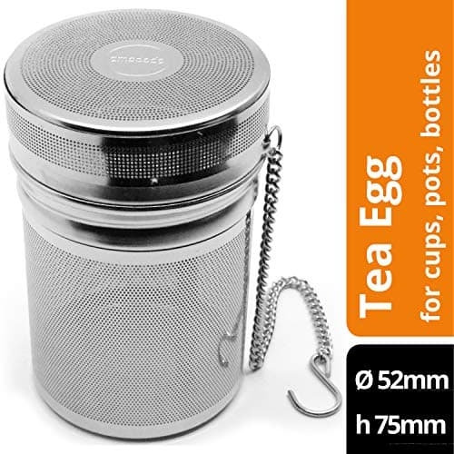 amapodo - Infuseur à thé pour thé en vrac – Grande boule à thé fine pour tasse – Filtre à thé fin en acier inoxydable à mailles fines sans plastique réutilisable