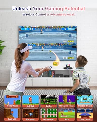 Acelufly Tapis de Danse pour TV avec caméra, Tapis de Jeu antidérapant avec 2 poignées sans Fil et Boule Disco colorée, Jeu de Tapis de Danse pour Enfants et Adultes, Cadeau pour garçons et Filles