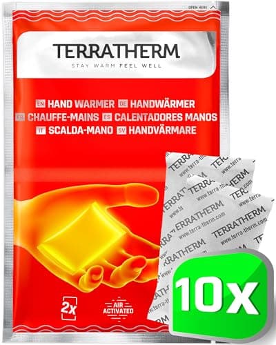 Chauffe-Mains, Chauffe Mains de Poche 12 Heures de Chaleur, Chauffe-Mains Chauffant activés par l'aire, Chaleur 100% Naturelle, Chauffe Mains de Poche, 10 Paires