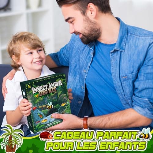 Jouet Garcon 6 7 8 9 10 Ans, Geebiiny Fossil Experiences Scientifiques Enfants Cadeau Garcon 5-12 Ans Pierre Precieuse Kit Exploration Enfant Jeux Garcon 6-11 Ans Kits Éducatifs de Sciences