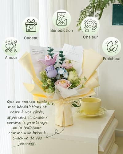 ROBOTIME Fleurs Puzzle 3D Maquette a Construire, Construction Adulte, Cadeaux Anniversaire Femmes Saint-Valentin & Décoration d'intérieur, AF01J