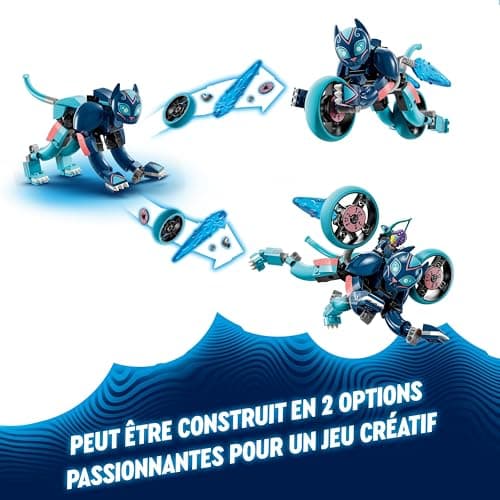 LEGO DREAMZzz Le Chat-Moto de Zoey - Jouet d'Activité et de Développement pour Enfants dès 7 Ans avec 2 Minifigurines - Transformez Un Animal en Moto - Set Fantastique pour Garçons et Filles 71479