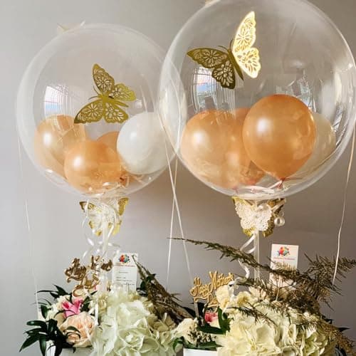 Bobo Balloons Lot de 20 ballons transparents à bulles pour ballons - 50cm - Ronds Clairs Ballons, cadeaux pour Noël, mariage, décoration de fête d'anniversaire?24 Pouces?