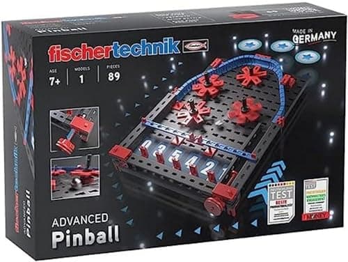 fischertechnik Advanced Pinball 569015 – kit de Construction pour Enfants, Jeu de Flipper à partir de 7 Ans, Bleu, Unique