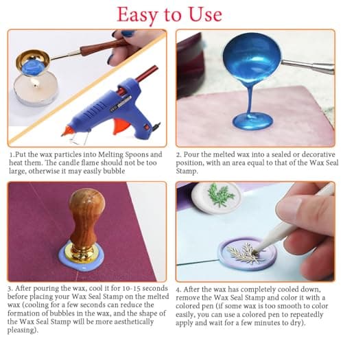 7 mm Bâton de cire, Zifospy 26 pièces Mini pistolet à colle Bâtons de cire,pour lettres Cartes de vœux Sceller le vin Artisanat Faire des invitations de mariage et de fête(Brun jaunâtre)