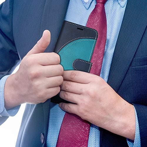 BoxTii Coque pour iPhone SE 2020 / iPhone 8 / iPhone 7, Portefeuille Etui en Cuir PU, Magnétique Protection Housse Coque pour iPhone SE 2020 / iPhone 8 / iPhone 7, Bleu