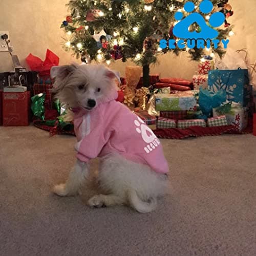 Dolahovy Chien À Capuche Vêtements pour animaux de compagnie Pulls pour chiens d'automne et d'hiver Déguisements de chiot Chien chandail Gilet pour petits chiens moyens chats Chihuahua Teddy (M, Rose)