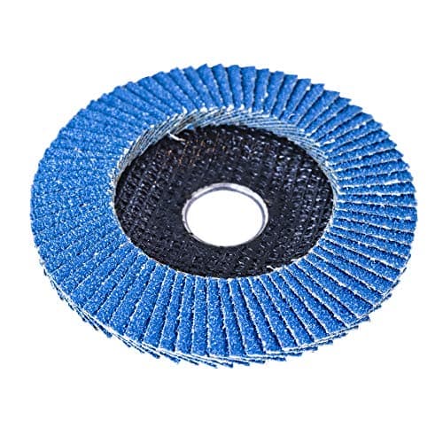 S&R 10 Disques à Lamelles 125 Abrasifs pour Acier Inox Bois Métal Grain 80. Disque de ponçage à compartiments pour Meuleuse.