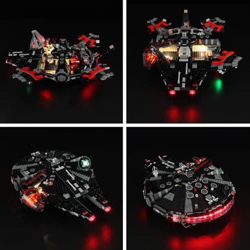 BRIKSMAX Kit d'éclairage pour Lego The Dark Falcon - Éclairage LED compatible avec Lego Star Wars 75389 - Kit Lego non inclus