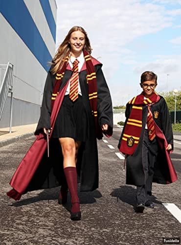 Funidelia | Écharpe Harry Potter Gryffondor 100% OFFICIELLE pour femme et homme Poudlard, Magiciens, Films et Cinéma, Hogwarts, accessoire pour déguisement - Déguisements amusants pour vos soirées.