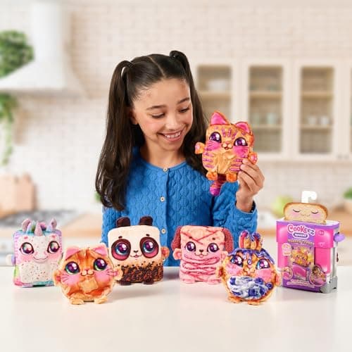Cookeez Makery Toasty TREATZ Grille-Pain Toasty Treatz avec Peluche parfumée. Prépare Une Peluche Surprise Douce et Moelleuse. Fais Griller Ton Toast et découvre Une Peluche Surprise !