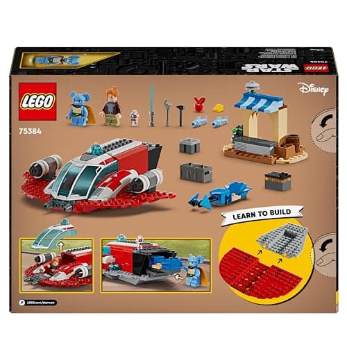LEGO 75384 Star Wars Le Crimson Firehawk, Jouet de Construction avec Speeder Bike et Minifigurines, Cadeau pour Garçons et Filles Dès 4 Ans