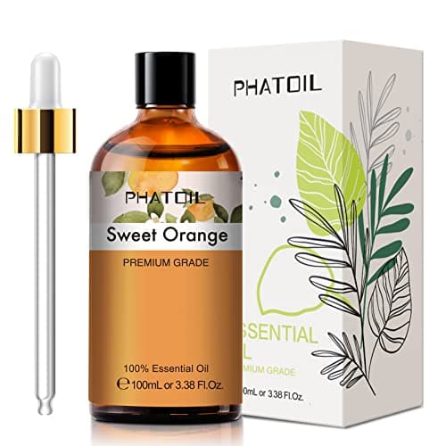 PHATOIL Huile Essentielle Orange Douce 100 ml, Huile Essentielle Pure Naturelle pour Diffuseur, Huile d'Orange pour Aromathérapie Humidificateur