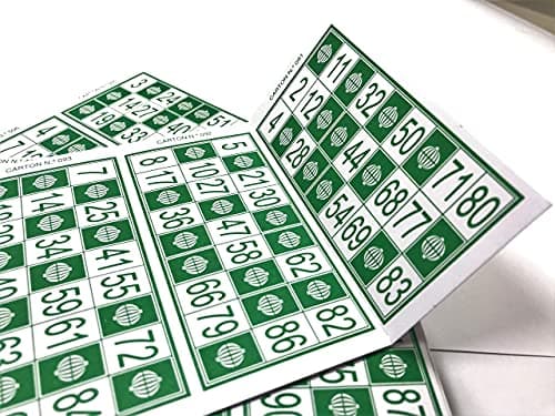 600 Cartes Carton de Loto Bingo Traditionnel de 90 Boules