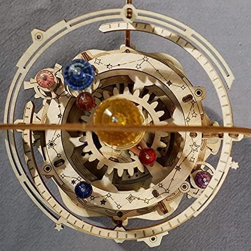 Robotime Puzzle 3D en Bois Mécanique - Boîte à Musique Astronomie Nuit étoilée - Kit Bricolage Artisanat - Cadeau pour Adolescents et Adultes - Cadeaux pour La Fête des Mères